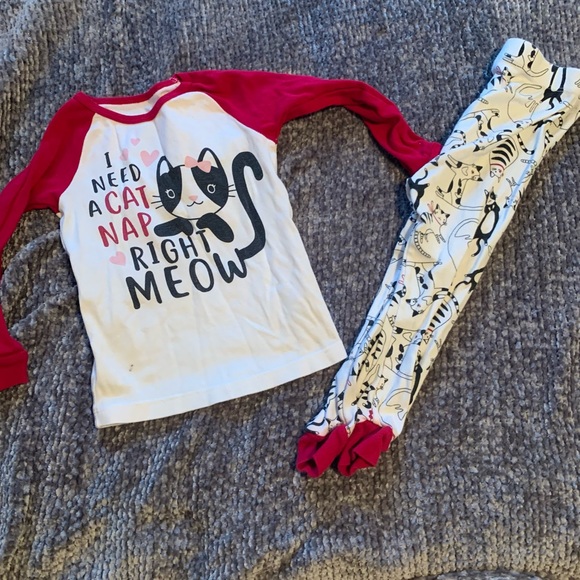 Wonder Nation Toddler Girl Cat Pajamas